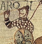 unknow artist Details of King Harold falls in battle Spain oil painting artist